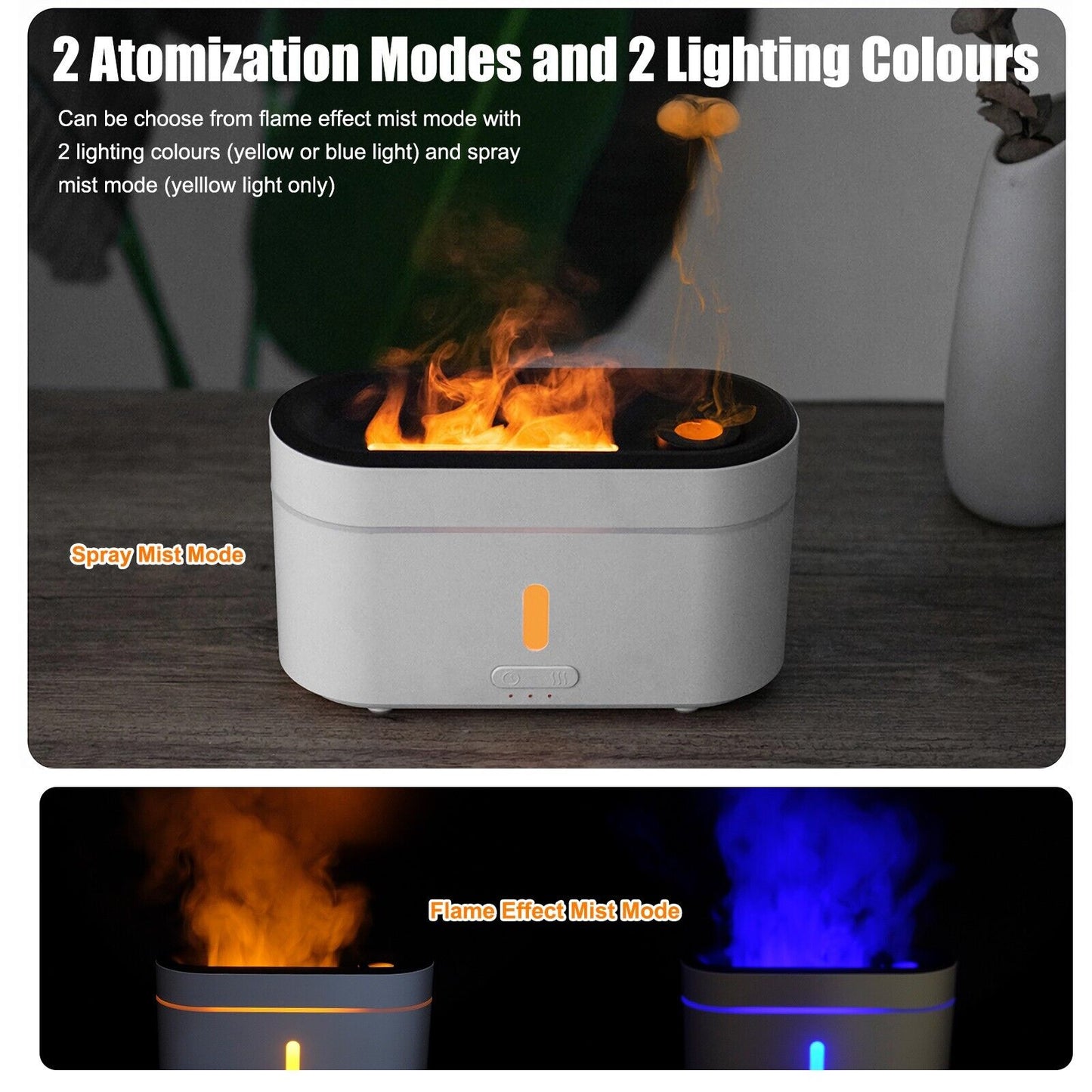 Ultraschall Luftbefeuchter Aroma Diffuser Diffusor Humidifier LED Licht 2 Farben